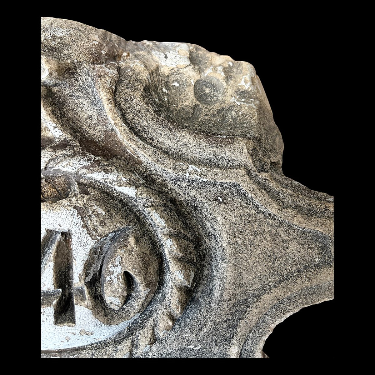 Élément de Décoration Architectural de Style Louis Philippe - Daté 1846 - XIXème siècle-photo-4