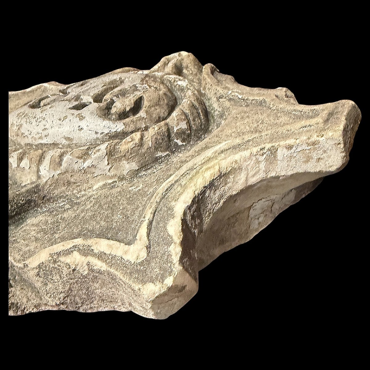 Élément de Décoration Architectural de Style Louis Philippe - Daté 1846 - XIXème siècle-photo-4