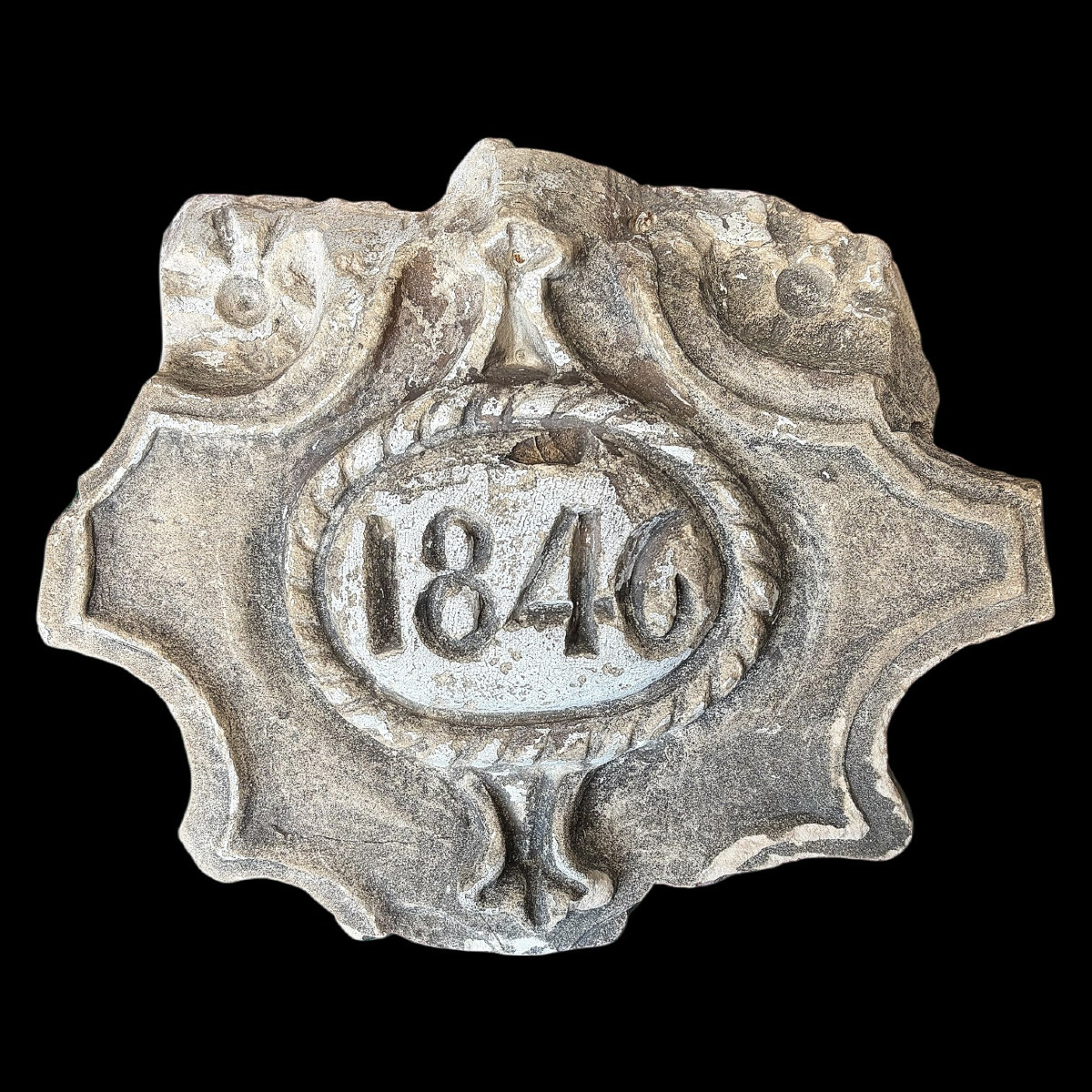 Élément de Décoration Architectural de Style Louis Philippe - Daté 1846 - XIXème siècle