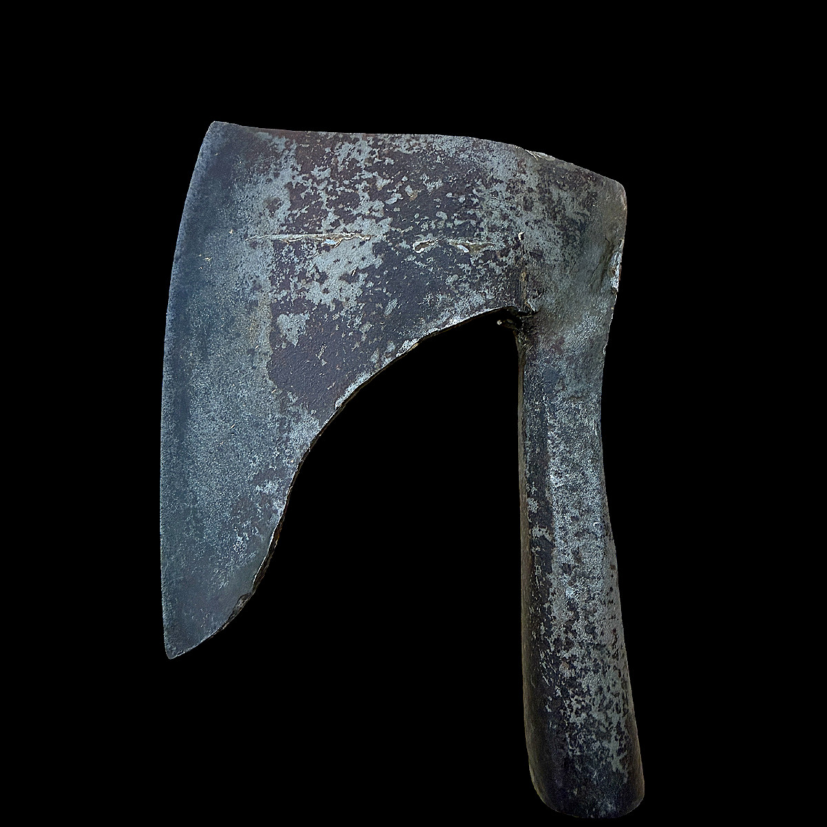 19th Century Carpenter's Adze In Forged Steel - Heritage Of Medieval War Axes-photo-4