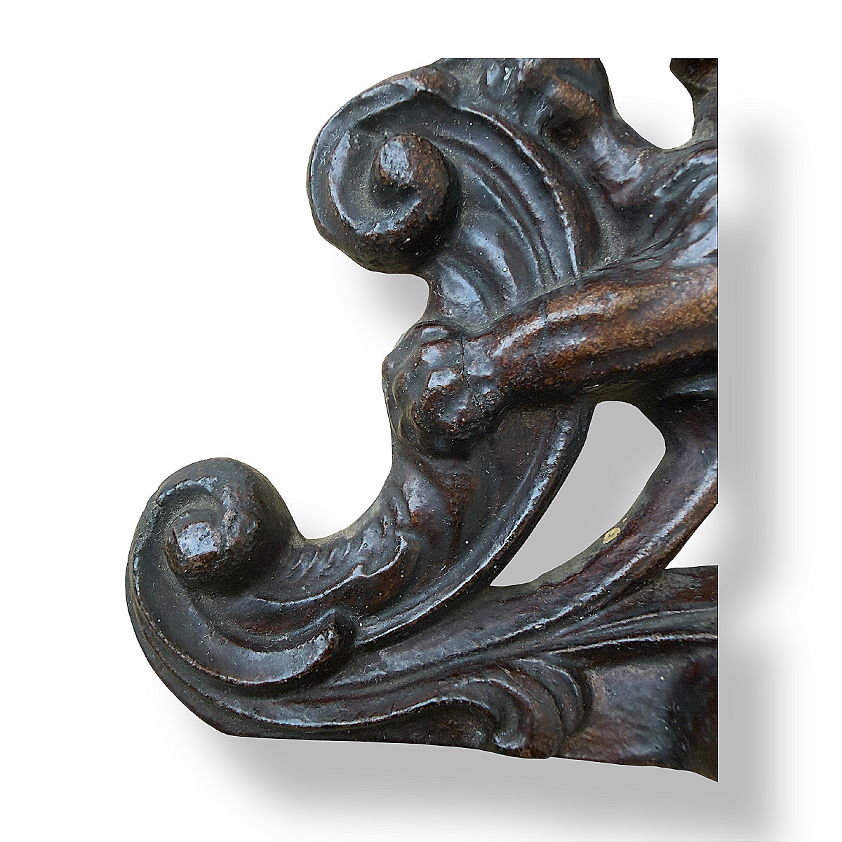 Lion en Bois Sculpté - XIXe - Ancien Couronnement de Meuble de Style Haute Époque-Louis XIII-photo-1