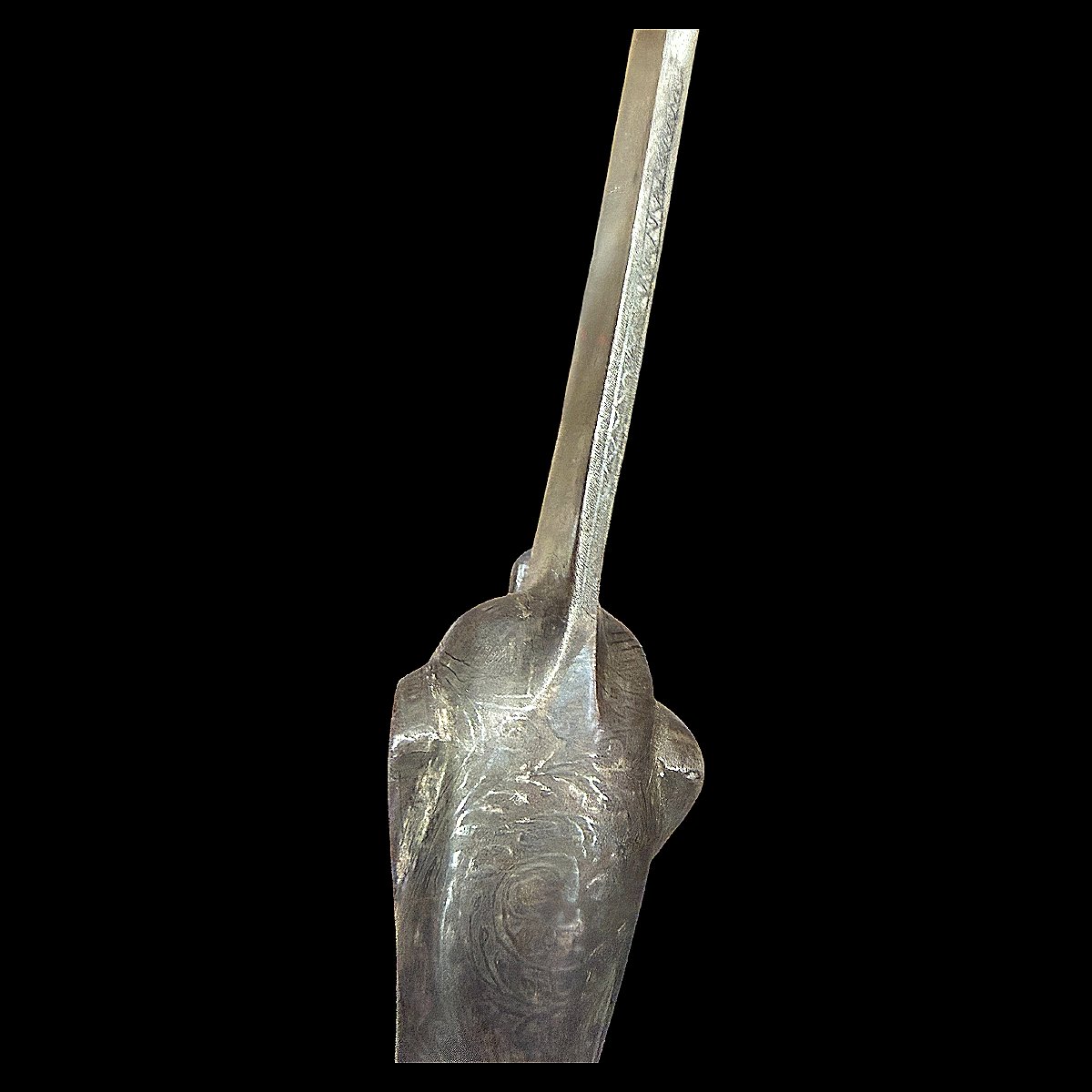 Bhuj du XIXe et son Stylet Secret - Région État Princier du Kutch (Inde) - A décor d'Éléphant-photo-2