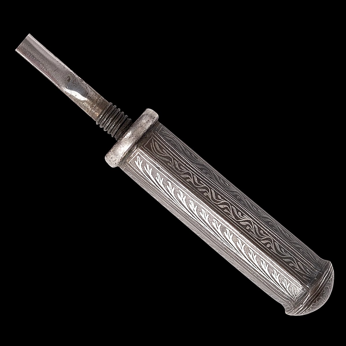 Bhuj du XIXe et son Stylet Secret - Région État Princier du Kutch (Inde) - A décor d'Éléphant-photo-5