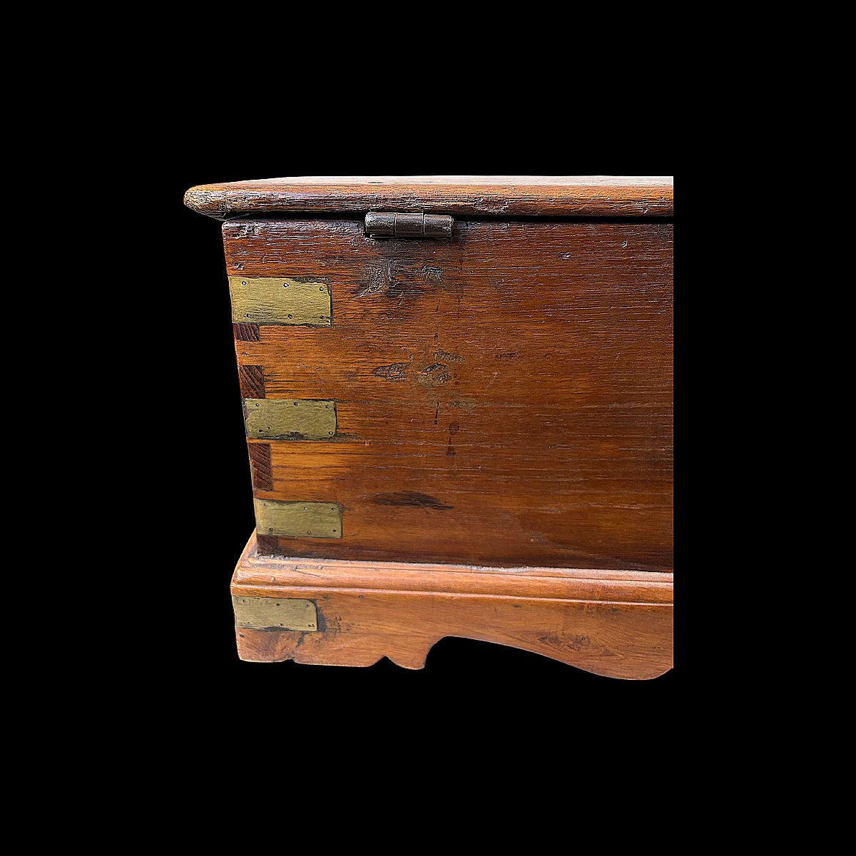 Naval Officer's Box In Walnut And Brass - Late 18th Century - Restoration Period-photo-2