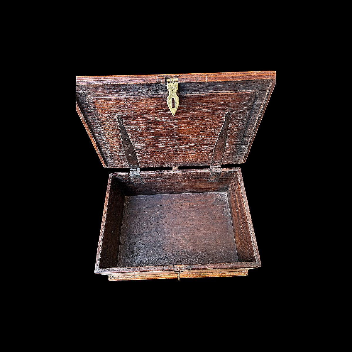 Naval Officer's Box In Walnut And Brass - Late 18th Century - Restoration Period-photo-5