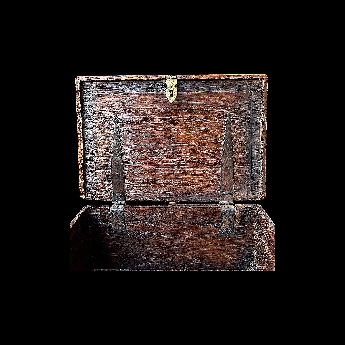 Naval Officer's Box In Walnut And Brass - Late 18th Century - Restoration Period-photo-7