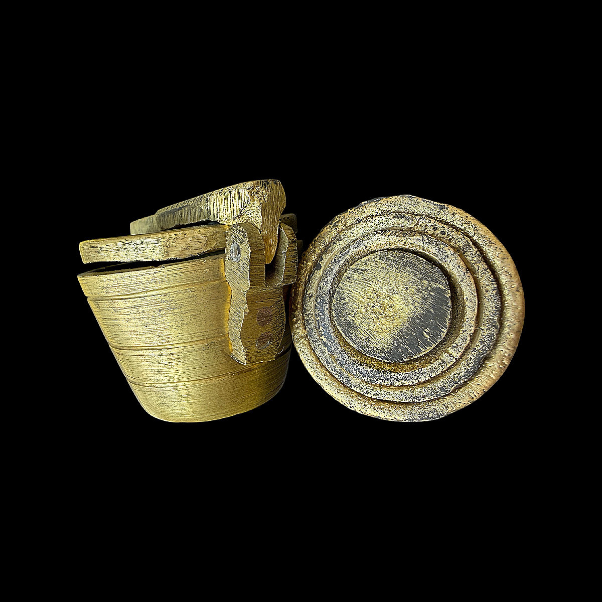 Pile à Godets Complète en Laiton – Poids Gigognes – Métrologie du XIXe Siècle