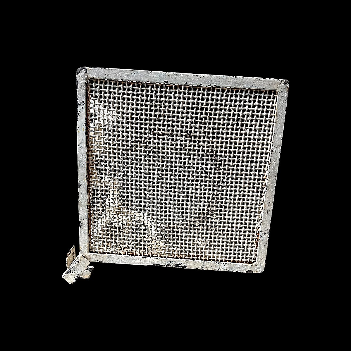 White Wrought Iron Wall-mounted Side Table - Winter Garden Style - Louis XV Style - Mid-20th Century-photo-2