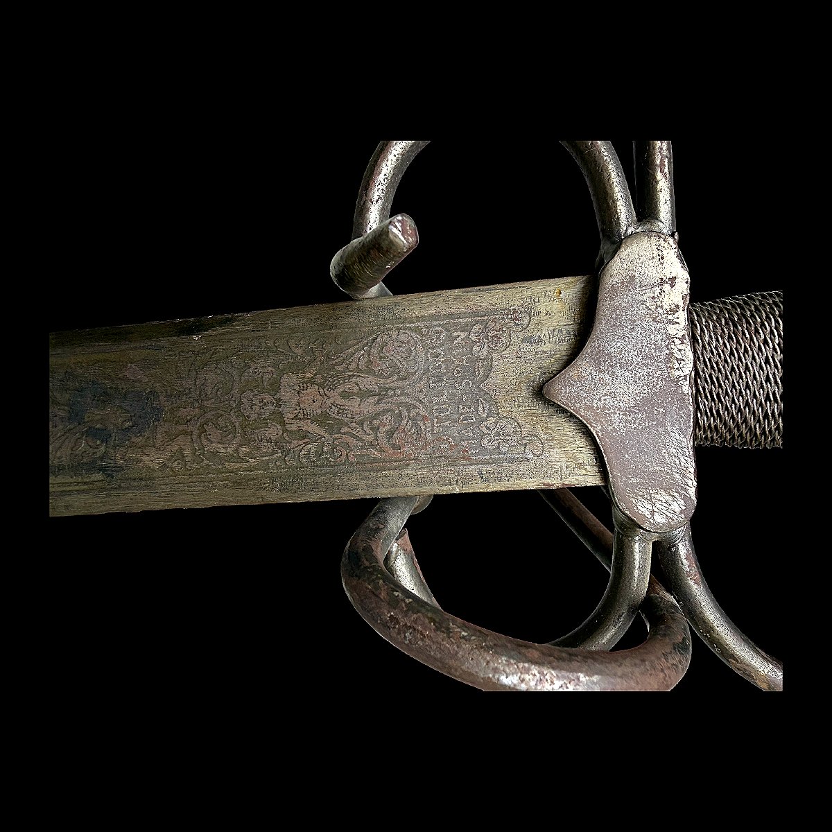 17th-century Style Rapier-type Sword - Spanish Manufacture From Toledo - Mid-20th Century-photo-6