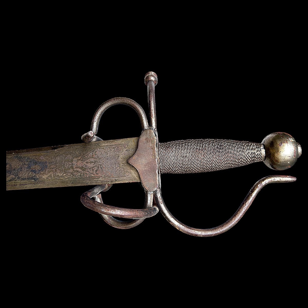 17th-century Style Rapier-type Sword - Spanish Manufacture From Toledo - Mid-20th Century-photo-7