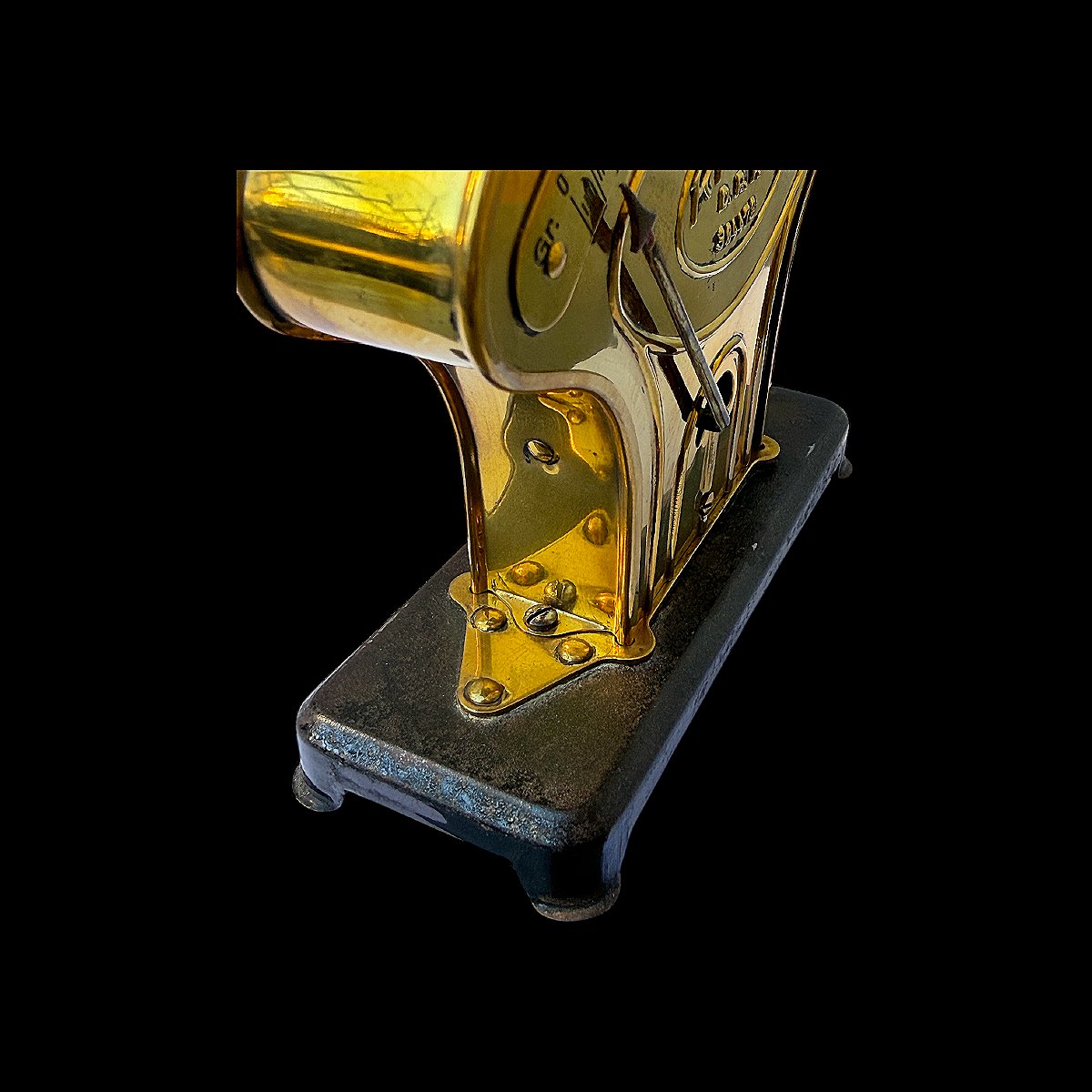 Balance Pèse-Lettres de Collection Rictus DRP - Laiton Doré - Fin XIXe siècle - Numéroté 384478-photo-2
