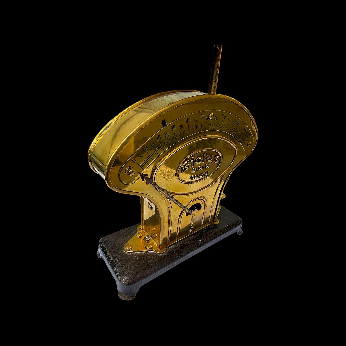 Balance Pèse-Lettres de Collection Rictus DRP - Laiton Doré - Fin XIXe siècle - Numéroté 384478-photo-4