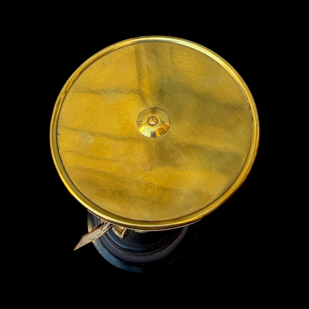 Letter Scale 300g - "nb Registered" - Late 19th Century - Counterweight Scale In Brass & Blackened Wood -photo-3