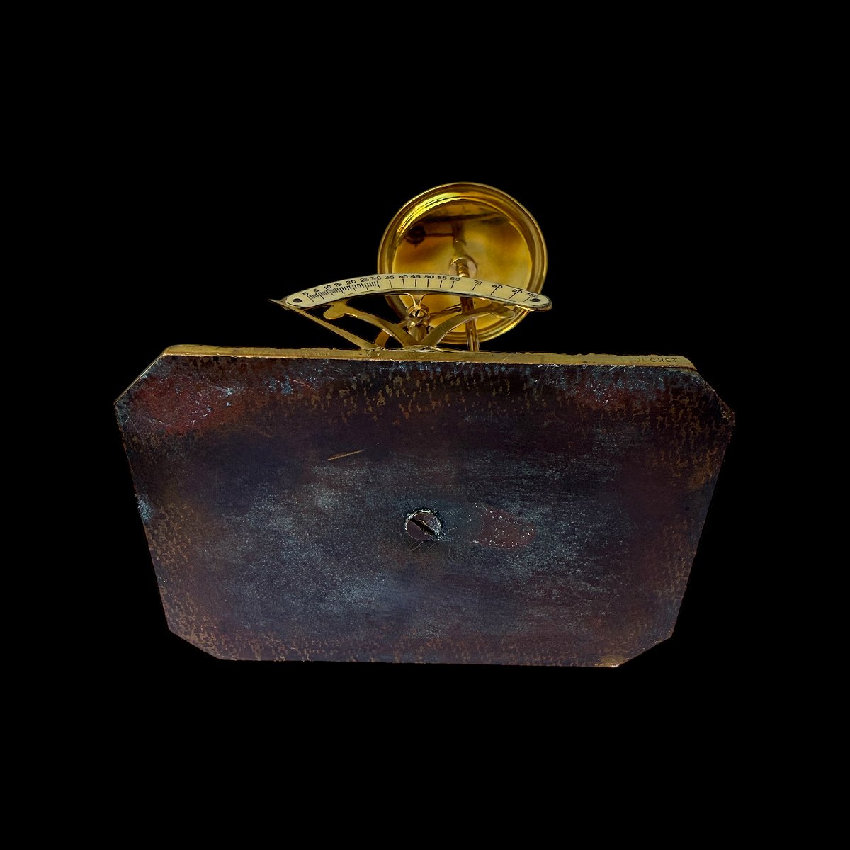 Gilt Brass Desk Scale/letter Scale - Late 19th Century, Napoleon III Era, With Laurel Wreath Decoration-photo-2