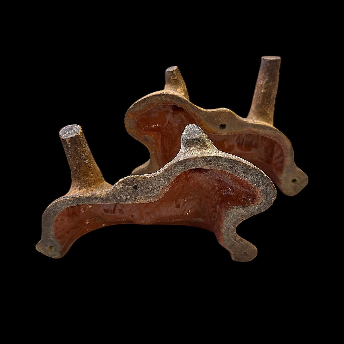 Pascal Lamb Mold In Glazed Clay - 18cm Wide - Folk Art - France - Late 18th Century-photo-4