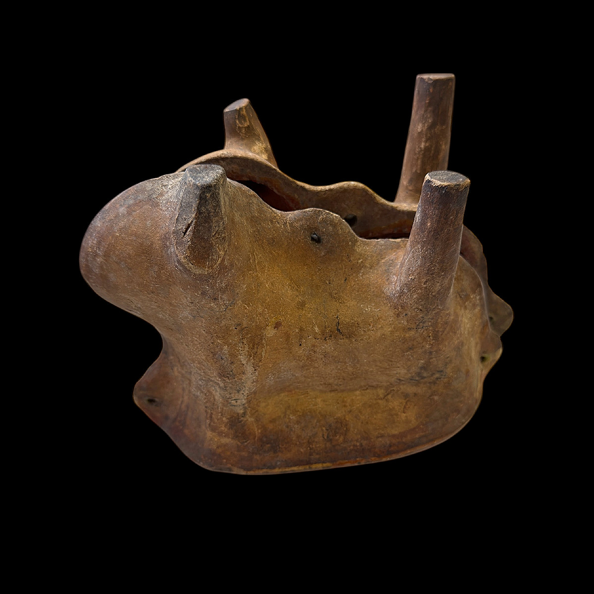 Pascal Lamb Mold In Glazed Clay - 18cm Wide - Folk Art - France - Late 18th Century