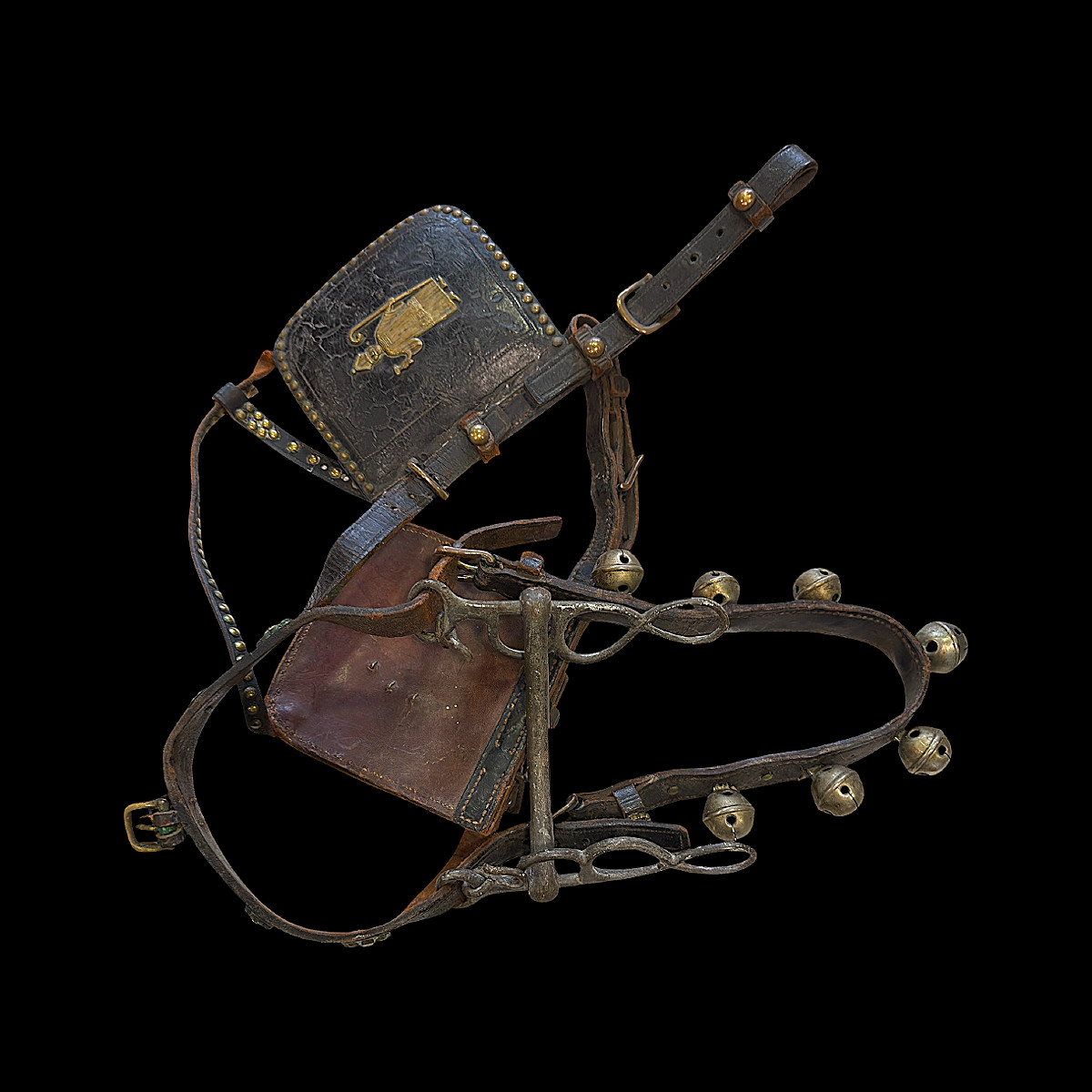 Parade Horse Harness Depicting Saint Eloi With His Bell – Circa 1900-photo-2