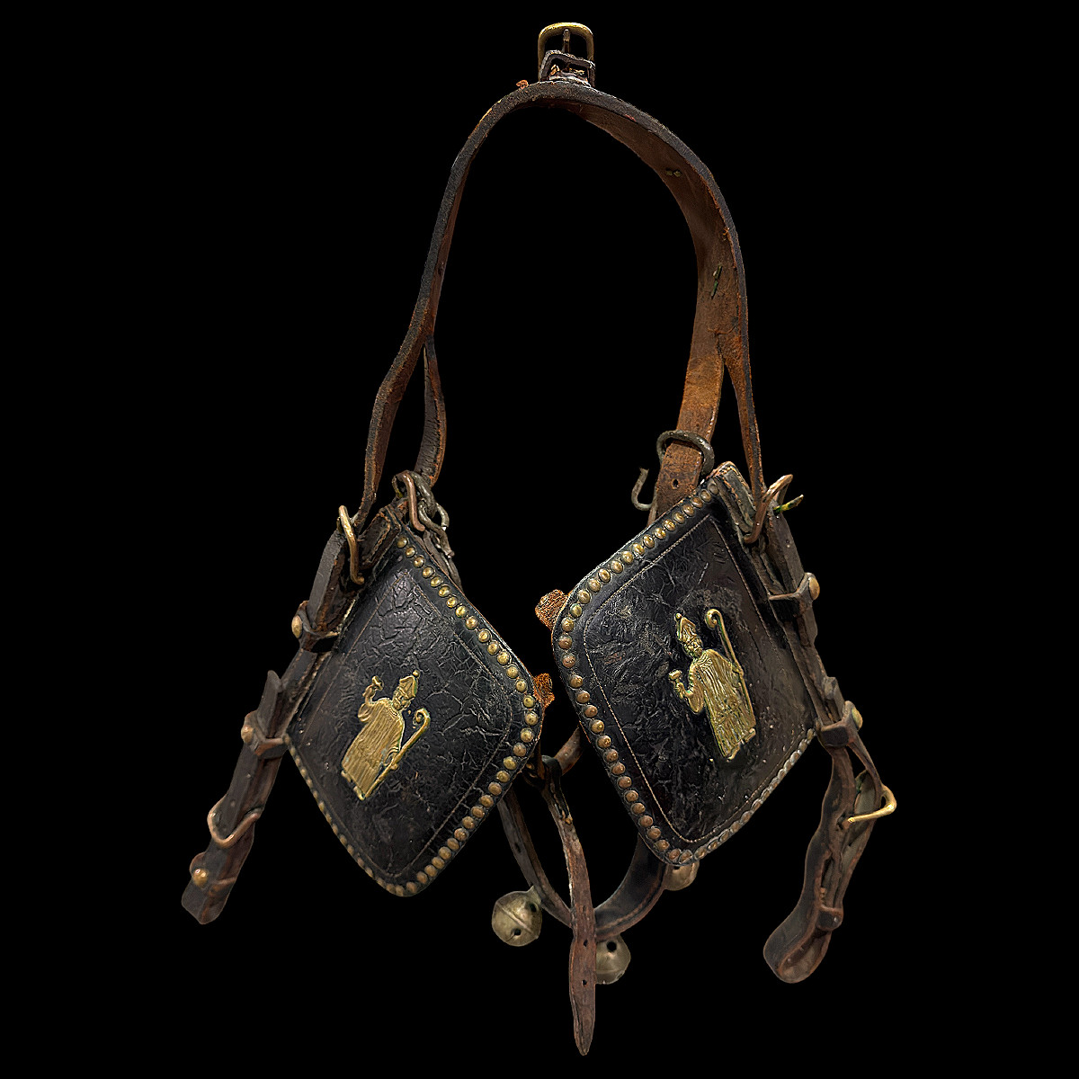 Parade Horse Harness Depicting Saint Eloi With His Bell – Circa 1900
