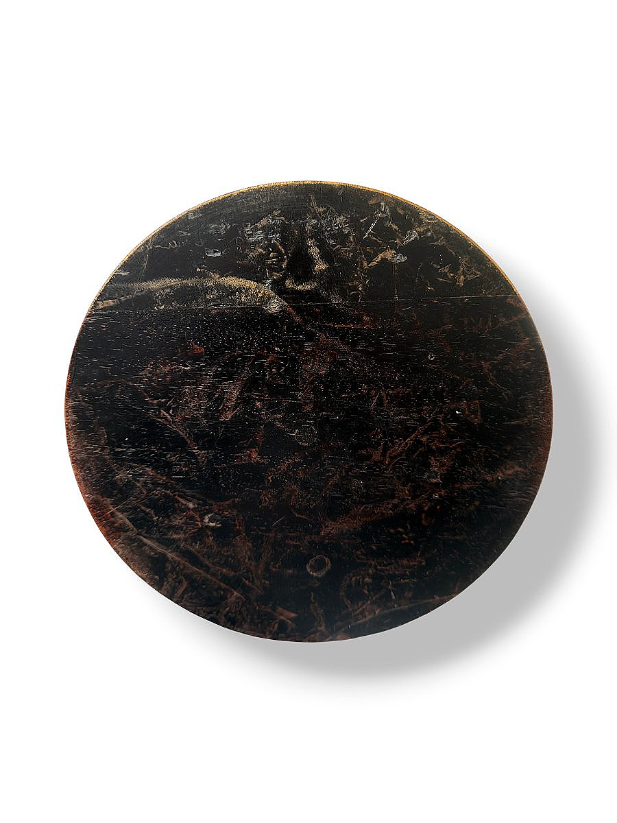 Turned Ebonized Wood Temple - Watch-holder - Souvenir Du Grand Tour - 19th Century-photo-1
