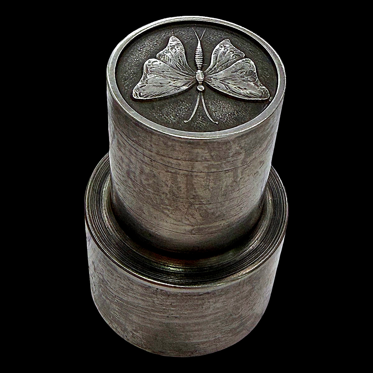 Steel Die Or Paper Press With Butterfly Design Jewellery Tool Mid 20th Century-photo-2