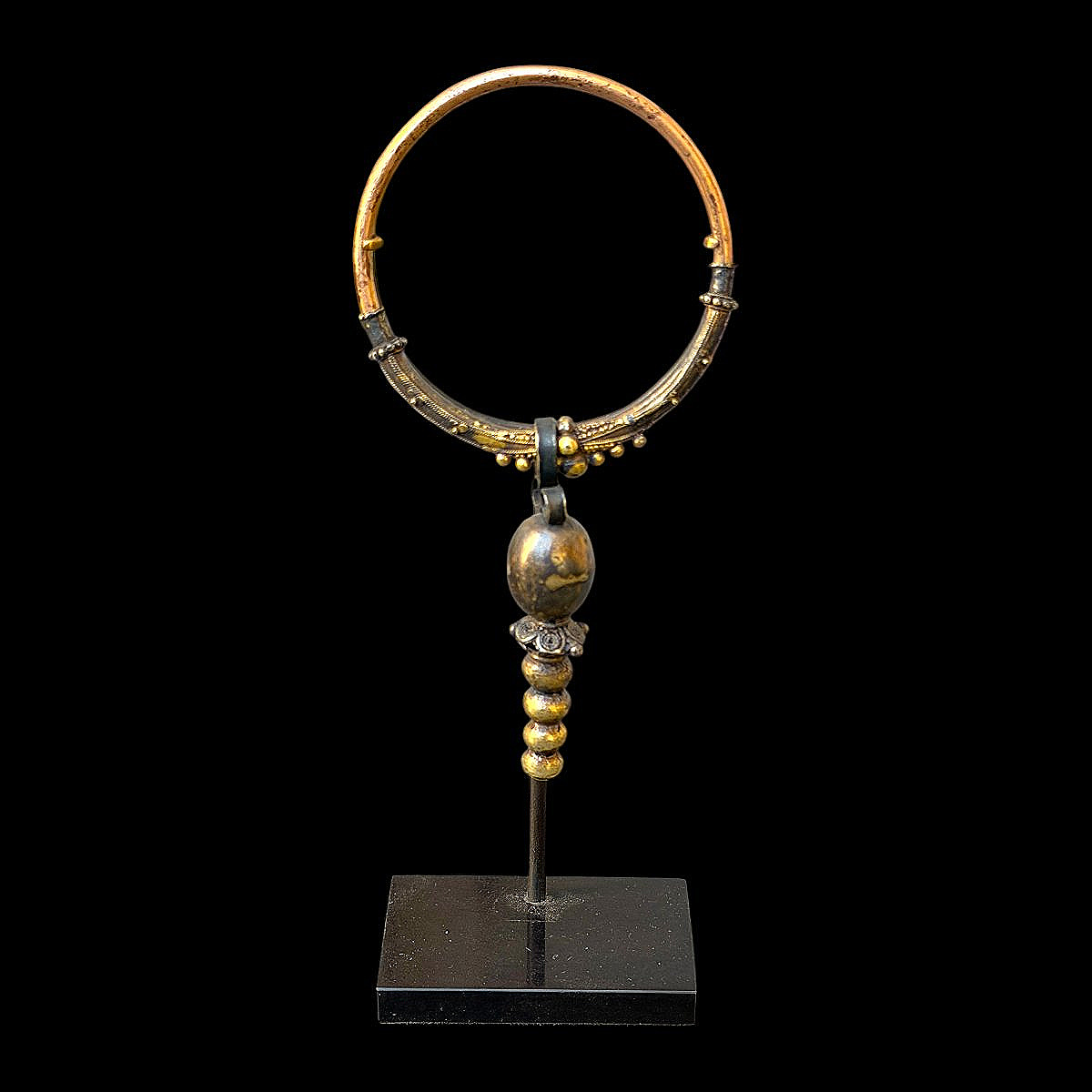 Traditional Metal Earring - Sulawesi - Celebes Islands - Early 20th Century