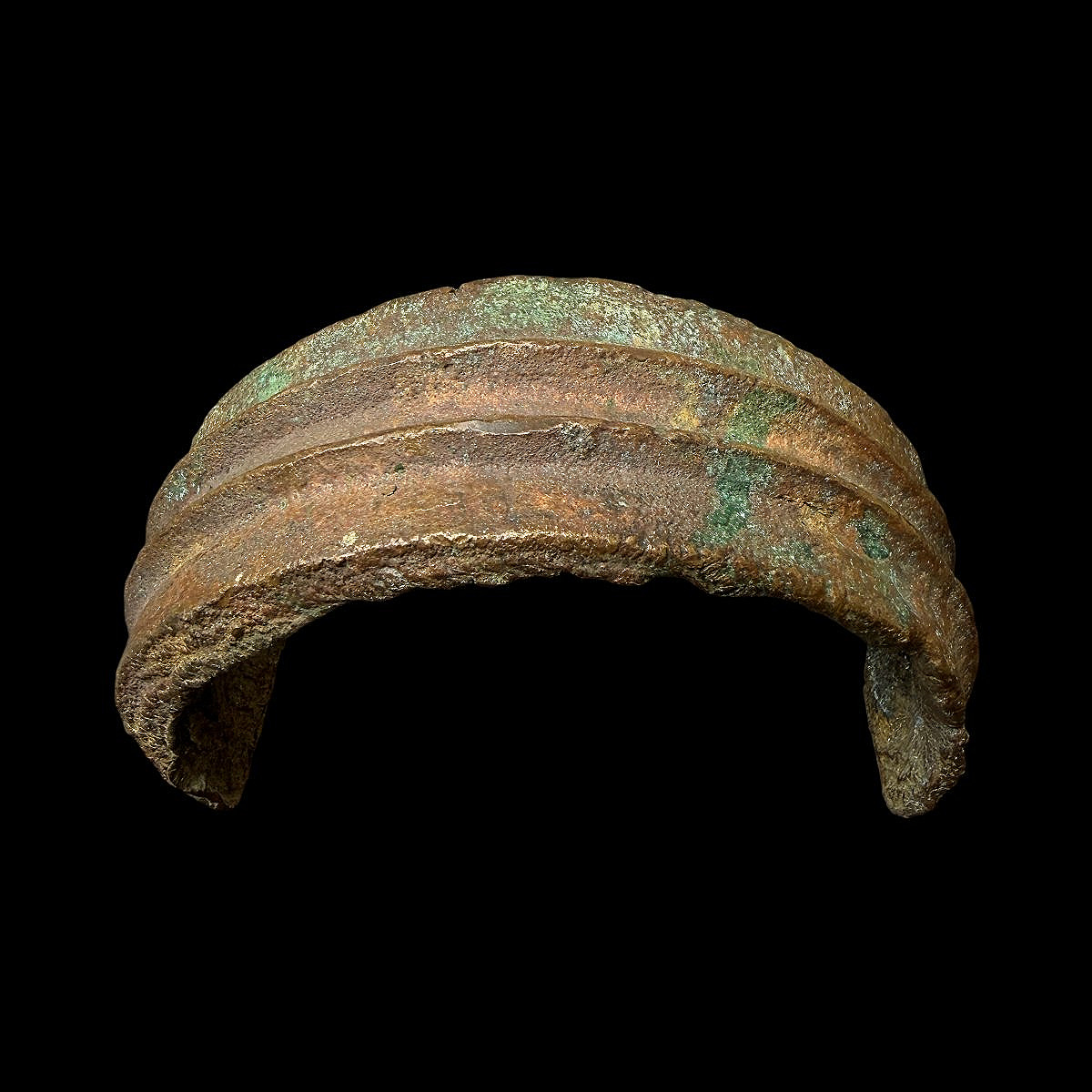 Bracelet-Monnaie de Prestige Africain En Bronze Ancien - Congo - Art Premier - L 11,5cm