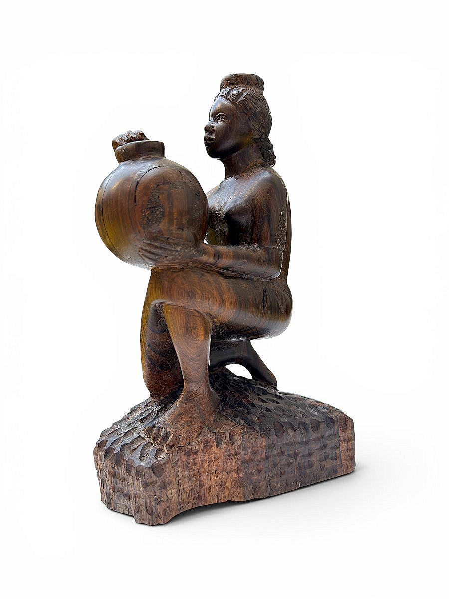 Exotic Hardwood Statuette - 
