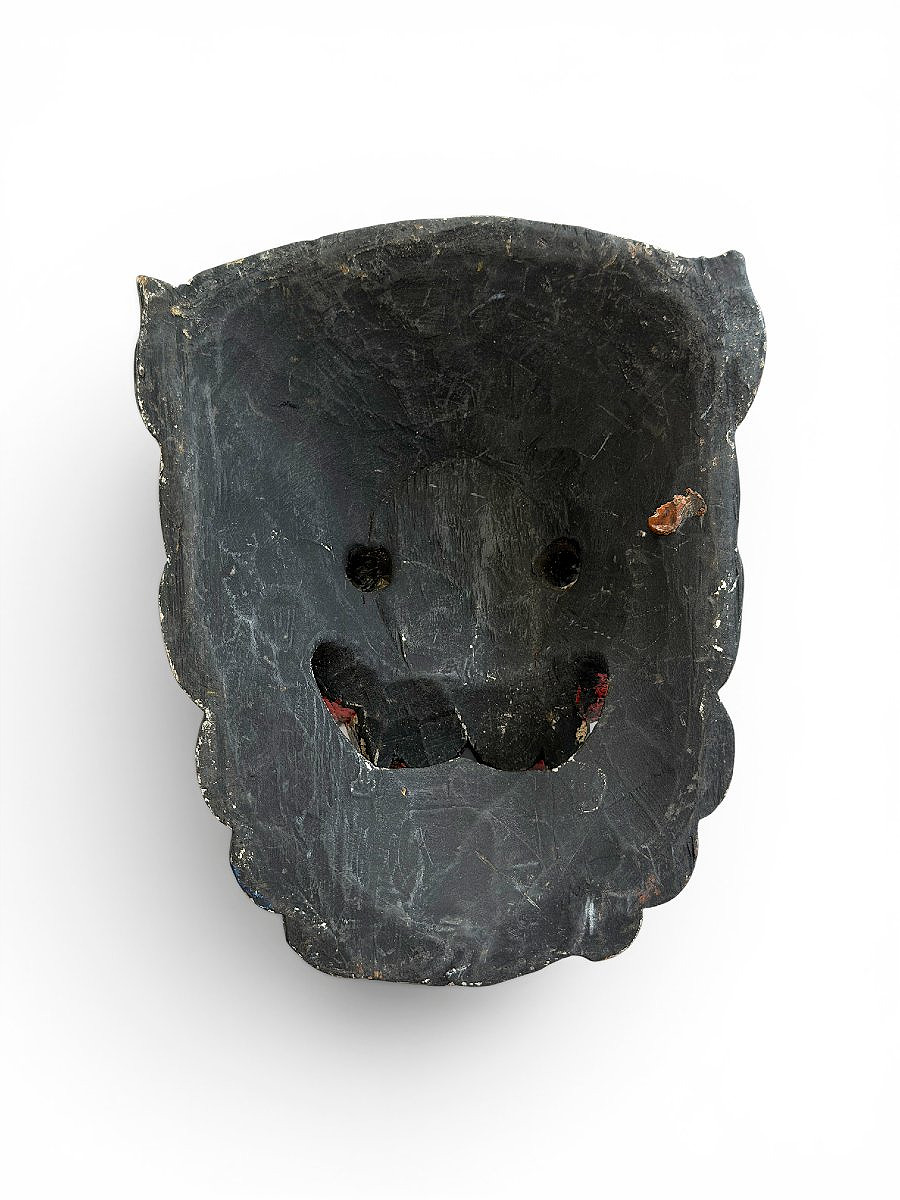 Paire de masques en bois sculpté et polychromé – Bali – Indonésie – Milieu du XXe siècle-photo-4
