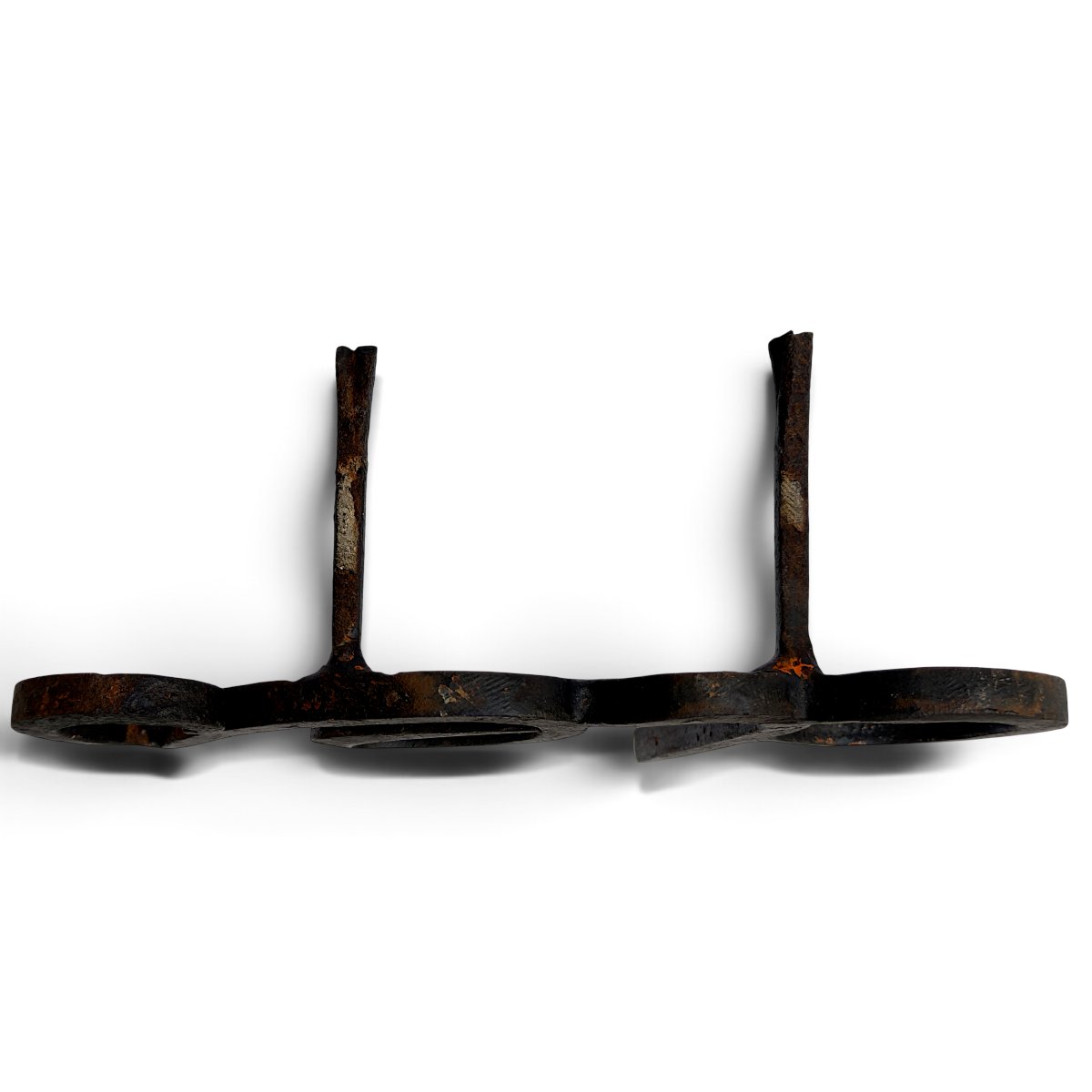 Set Of Four Black Wrought-iron Letters Forming The Name Of A Property Or Castle -  Circa 1900-photo-6