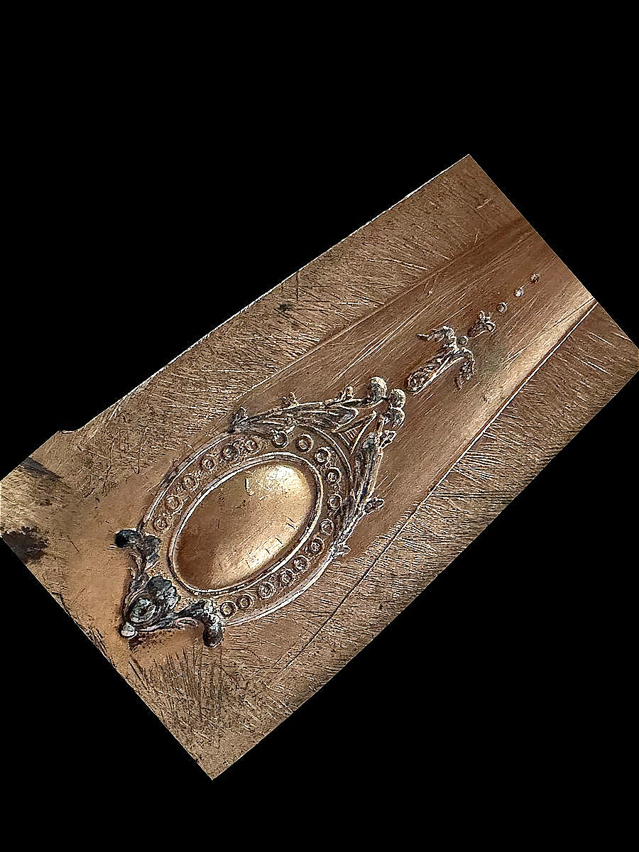 Moule à Cuillères en Bronze à Décor de Médaillon - Outil d’Artisanat du XIXe siècle (vers 1900)-photo-1