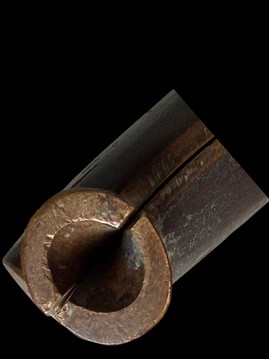 Moule à Cuillères en Bronze à Décor de Médaillon - Outil d’Artisanat du XIXe siècle (vers 1900)-photo-6