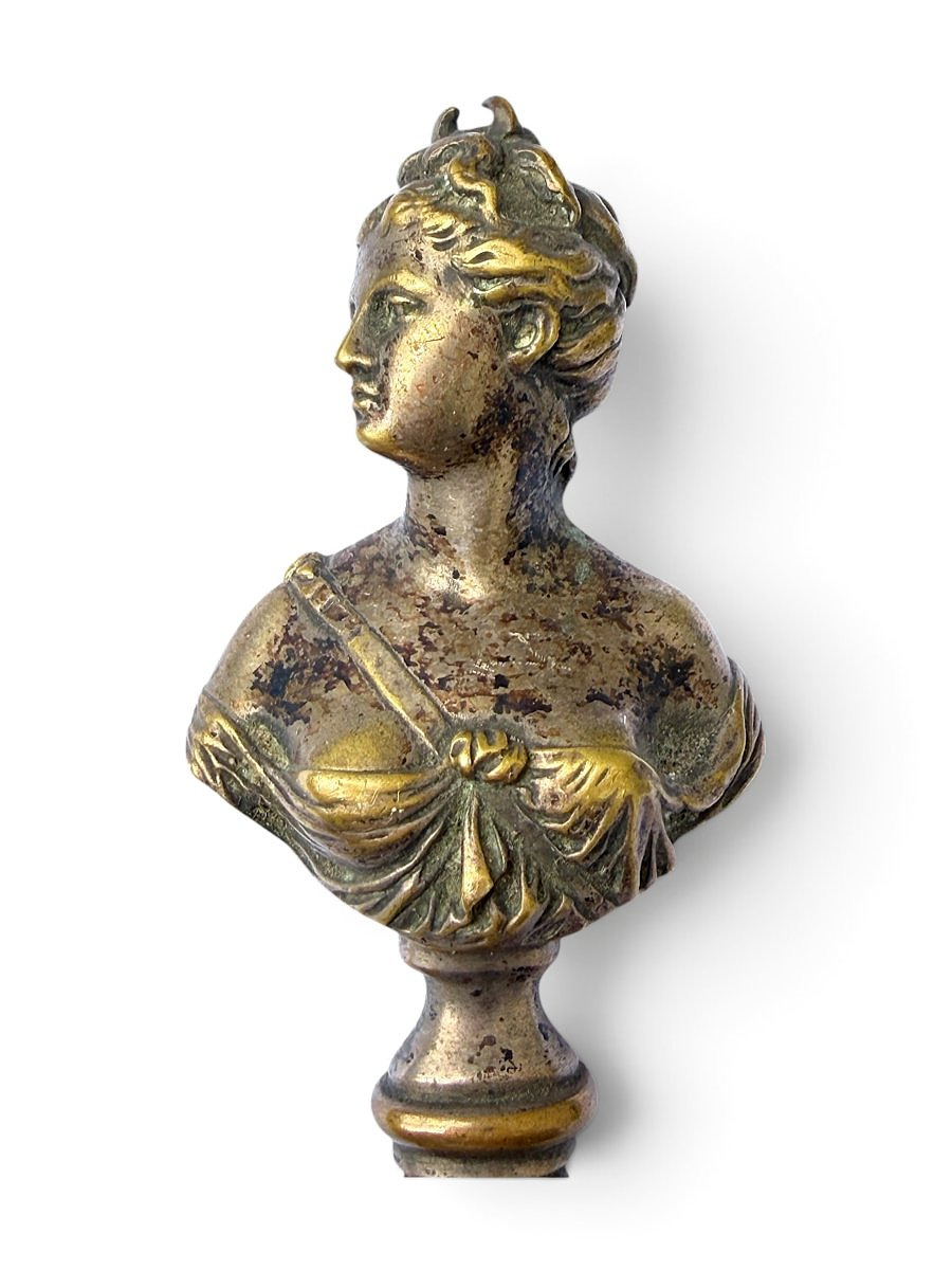 "diane" Letter Opener And Paper Cutter In Gilded Bronze, Louis XVI Style - Susse Frères - 19th Century-photo-4
