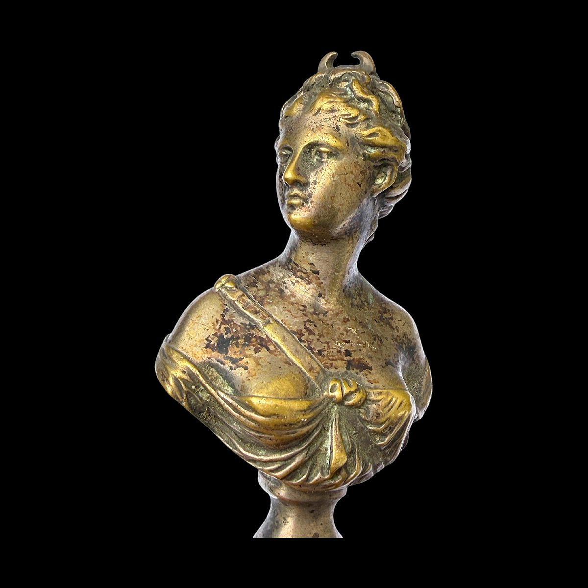 "diane" Letter Opener And Paper Cutter In Gilded Bronze, Louis XVI Style - Susse Frères - 19th Century-photo-4