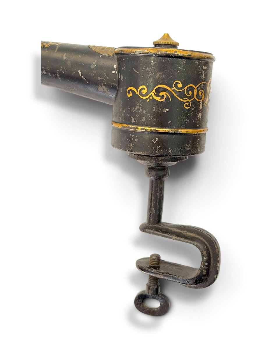 Chéri Desprin Kerosene Lamp For Sewing Machines, Patented Sgdg—france—late 19th Century, Circa 1900-photo-4