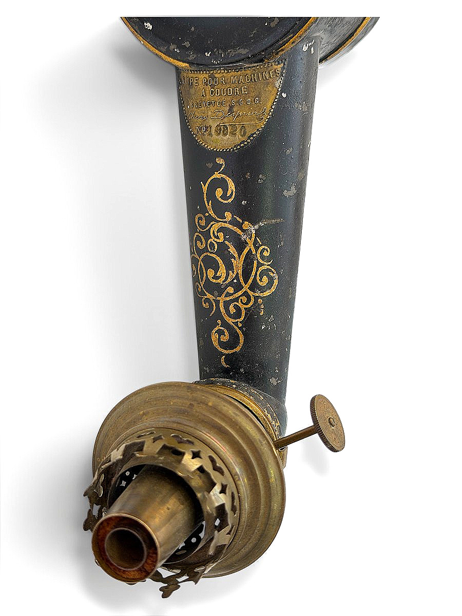 Chéri Desprin Kerosene Lamp For Sewing Machines, Patented Sgdg—france—late 19th Century, Circa 1900-photo-4