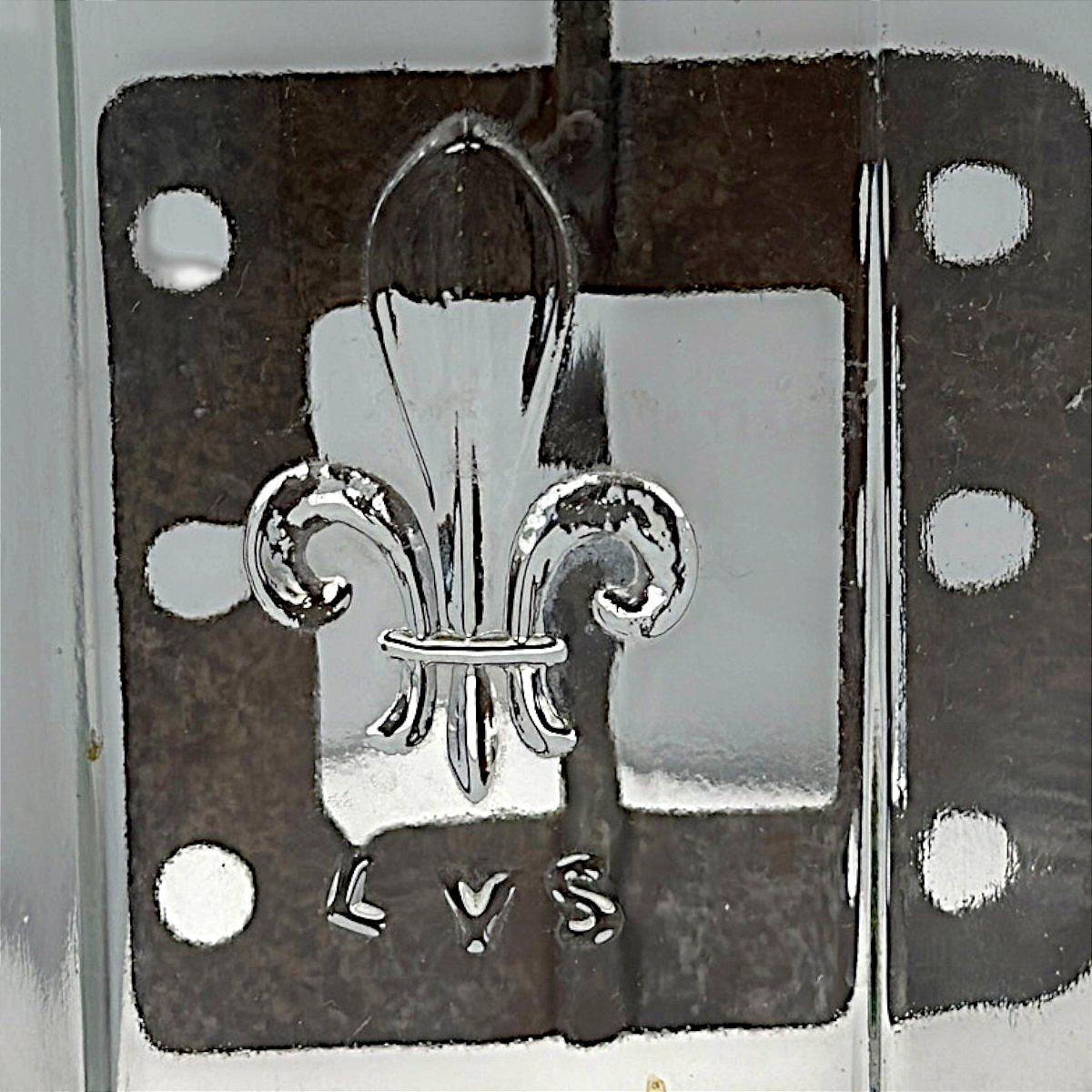 Glass Butter Churn With A Raised Fleur-de-lis Design - Folk Art, Circa 1930 - H30 Cm-photo-3