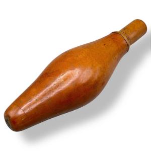 Poire à Poudre Coloquinte et Bois – Époque XIXe  Siècle