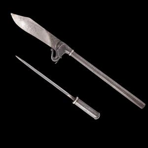 Bhuj du XIXe et son Stylet Secret - Région État Princier du Kutch (Inde) - A décor d'Éléphant