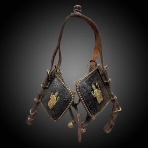 Parade Horse Harness Depicting Saint Eloi With His Bell – Circa 1900