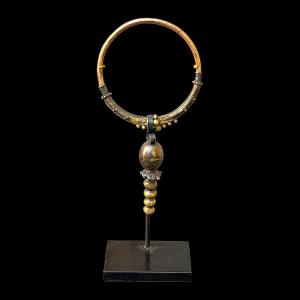 Traditional Metal Earring - Sulawesi - Celebes Islands - Early 20th Century
