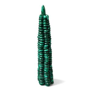Sculpture Depicting An Ear Of Corn, Made Of Malachite - Italy - Mid-20th Century - Height: 28 Cm