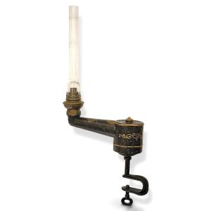 Chéri Desprin Kerosene Lamp For Sewing Machines, Patented Sgdg—france—late 19th Century, Circa 1900