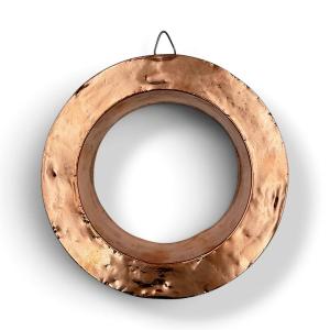 Ring-shaped Pastry Mold Made Of Hammered Copper, France, Late 19th–early 20th Century