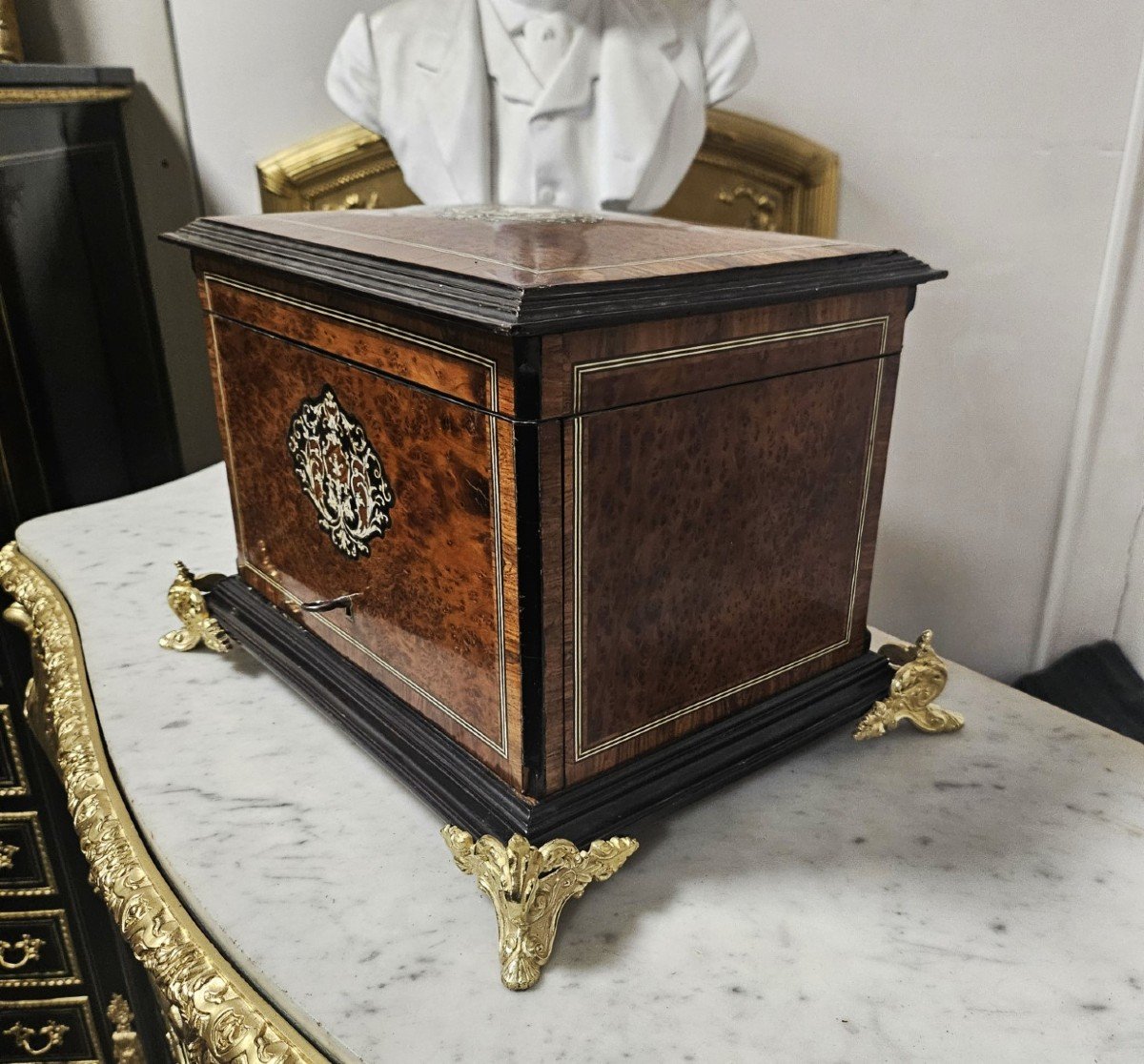 Boulle Cigar Cellar Napoleon III Napoleon 3-photo-3