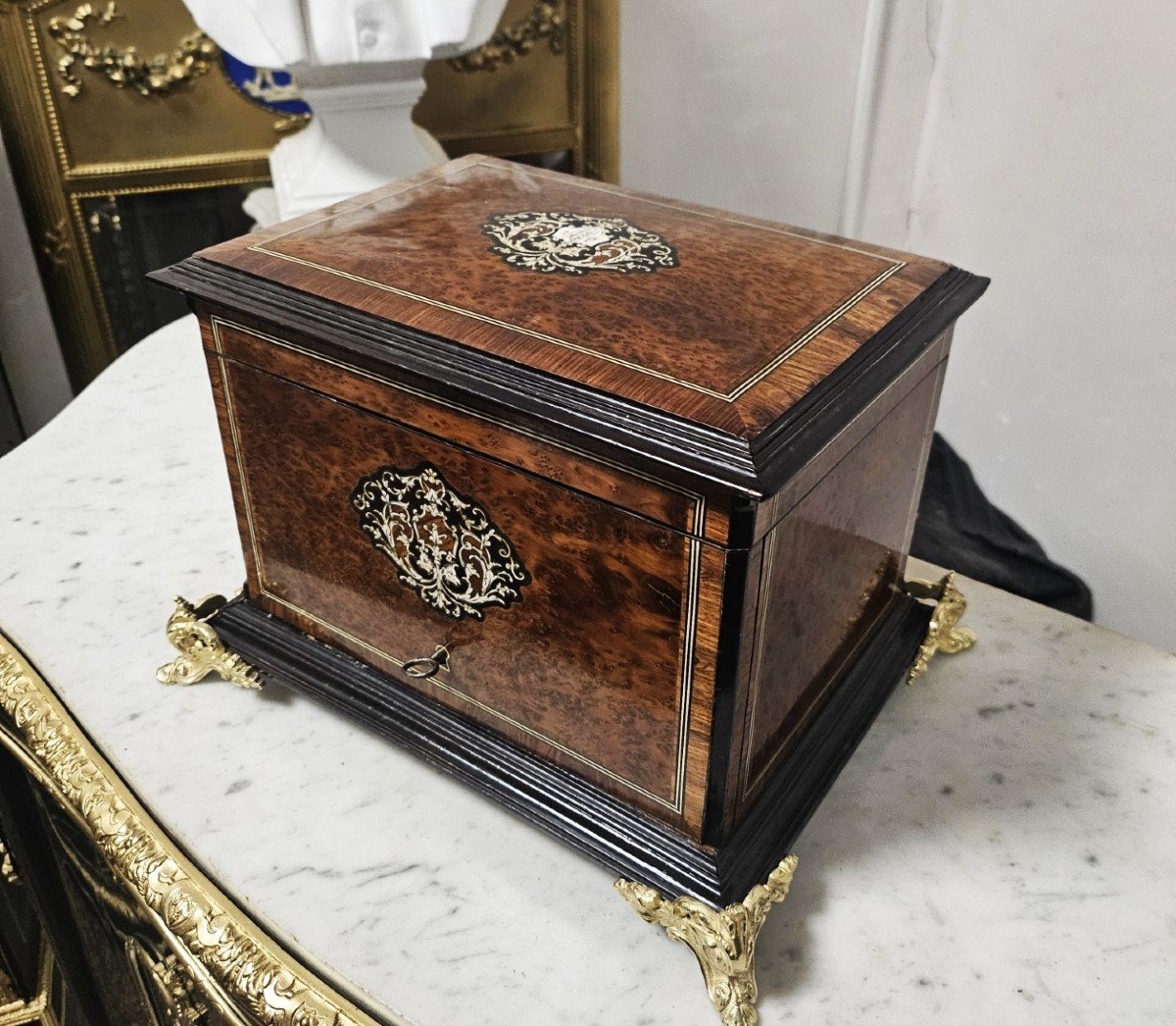 Boulle Cigar Cellar Napoleon III Napoleon 3-photo-4