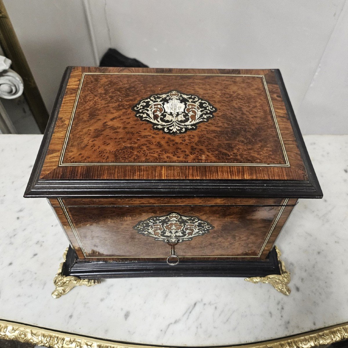 Boulle Cigar Cellar Napoleon III Napoleon 3-photo-1