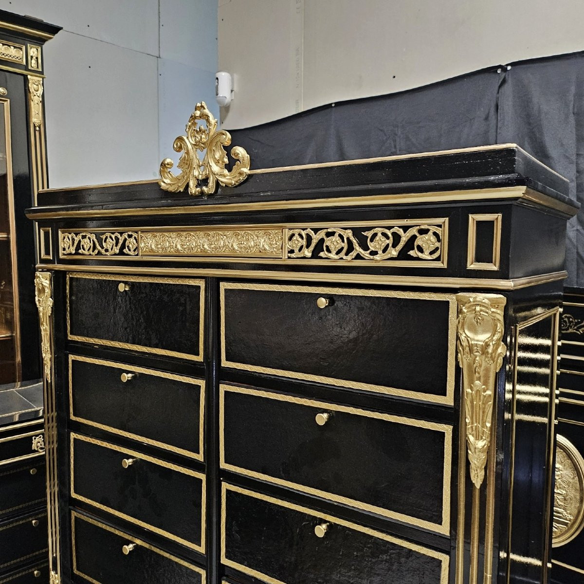 Rare Notary's Box From The Napoleon III Napoleon 3 Boulle Period-photo-2