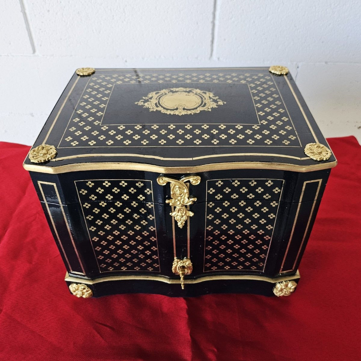 Liqueur Cellar, Baccarat Glassware, Boulle à La Reine Marquetry, Napoleon III Period, Napoleon 3-photo-7