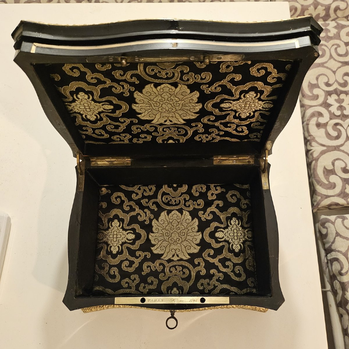 coffret d'apparat signé TAHAN en marqueterie boulle d'époque Napoléon III napoleon 3-photo-7