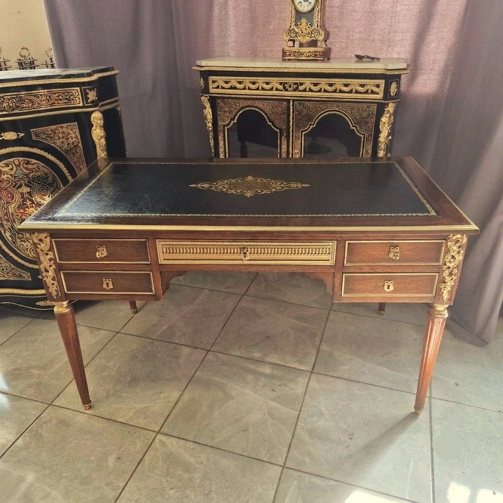Beautiful Napoleon III Flat Desk-photo-2
